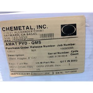 AMAT 0020-23586 ADAPTADOR DE PROTECCIÓN 8"WAFER G-12, 152430 - Equipo y Piezas de Semiconductores de Confianza de Tradicción Global - Product Image 5