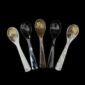 Cuillère artisanale en corne de buffle, artisanat naturel, écologique, objet de collection, ustensile décoratif, thème ange moderne, décoration de mariage - Product Image 4