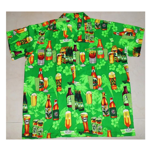 Chemise hawaïenne ample à manches courtes avec impression de bouteille de bière, vêtements de plage, nouvelle mode, meilleure qualité - Product Image 1