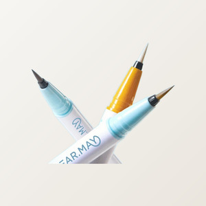 Maquillaje hipoalergénico DEARMAY Korean K-Beauty Delineador doble para el contorno de ojos color mandarina Hecho en Corea Productos lindos - Product Image 4