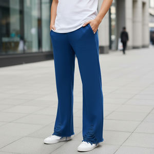 Pantalon de survêtement ample et personnalisé avec logo brodé, cordon de serrage, coupe large, style streetwear, pour homme - Product Image 3