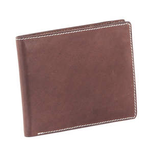 Tarjetero Delgado Retro Personalizado, Cartera Corta Casual Minimalista de Cuero Genuino para Hombre, Vintage con Protección RFID de Poliéster - Product Image 3