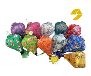 Customize Silk Lantern with Floral <b>Pattern</b> Waterproof Hanging Decor Outdoor Hoi An Silk Lantern Mid-Autumn Festival Lanterns - Product Image 1