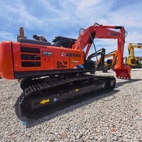 Excavatrice sur chenilles d'occasion Hitachi ZX210/ZX60/ZX70/ZX120/ZX200, moteur Isuzu 4HK1X, 166 CV, 21 tonnes, pour travaux miniers et de terrassement