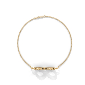 Gold <b>Infinity</b> Charm <b>Bracelet</b> Diamond <b>Bracelet</b> Bezel Set Link Bangle for Wedding Gift Party Wear - Product Image 2