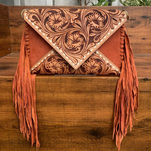 Bolso cruzado de cuero de gamuza con herramientas manuales personalizadas de lujo, nueva tendencia, bolsos de cuero genuino de piel de vaca de alta calidad para mujer - Product Image 3