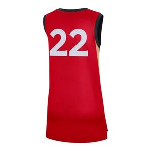 Maillot de basket-ball rouge et noir pour hommes, sans manches, uniforme d'équipe athlétique, vêtements de sport légers, respirants, pour entraînement et match - Product Image 2