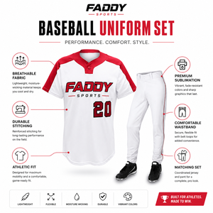 Ensemble d'uniformes de baseball personnalisés par sublimation, séchage rapide, maillot et pantalon de baseball pour équipe, vêtements de sport pour jeunes et adultes, entraînement - Product Image 5