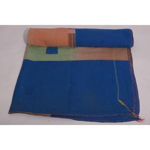 Indian Cotton Kantha Gudri <b>Quilt</b> <b>Handmade</b> Eco-Friendly Washable Boho Vintage Throw Bedspread Reversible Blanket Home Decor - Product Image 5