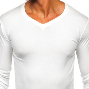 T-shirt de sport pour homme, coupe slim, respirant, séchage rapide, tricot uni, pour entraînement, fitness, extérieur, gym - Product Image 5