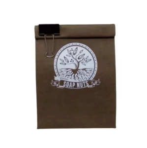 Sac en papier kraft classique avec poignée en corde de coton réutilisable pour les achats professionnels - Product Image 3