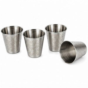 Gobelet à eau en acier inoxydable de qualité alimentaire, poli miroir, antirouille, incassable - Product Image 5