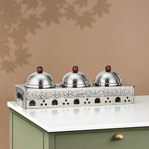 ชุดชามช็อกโกแลตสแตนเลสคุณภาพสูง 3 ใบ พร้อมฝาปิด ลายเลเซอร์ ใช้แล้วทิ้ง เป็นมิตรกับสิ่งแวดล้อม และปราศจากสาร BPA - Product Image 2