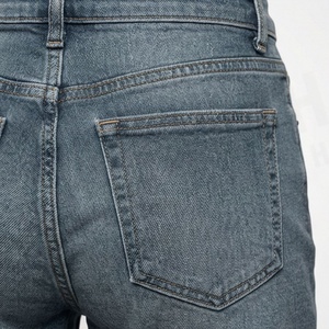 Shorts de mezclilla relajados para mujer, tiro alto, dobladillo sin rematar, cierre de cremallera, talla grande, sin elasticidad, transpirables, ropa casual de moda para mujer - Product Image 5