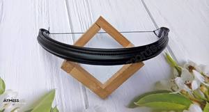 Frontal en cuir uni pour cheval avec couleur et taille personnalisables – Pièce de bride durable pour usage équestre - Product Image 3