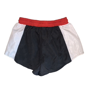 Color Blocked Varsity Jacket With Puff Sleeve And Zipper Closure <b>Red</b> Black White Women's <b>Crop</b> <b>Top</b> Windproof Autumn Wear - Product Image 4