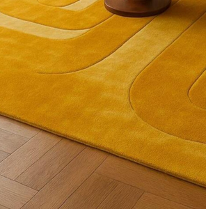 Tapis en laine fait main de haute qualité, tissé à la main, antidérapant et écologique pour salon, chambre d'enfants, hôtels, bureau - Product Image 3