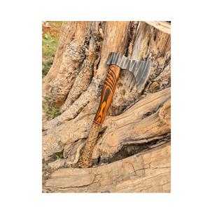 Hache de Bûcheron Style Viking THEWIZ CRAFTS, Tête Barbe, Acier Carbone, Manche en Bois, pour Fendre du Bois de Chauffage, Camping en Plein Air, Garantie 3 Ans - Product Image 1