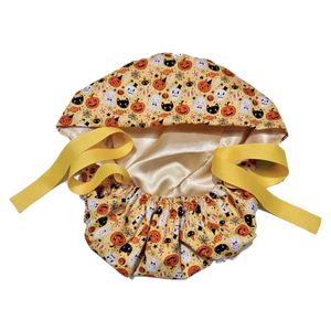 Bonnet de protection unisexe confortable et respirant en 100 % coton écologique, doublé satin, imperméable, avec détection des aiguilles - Product Image 5