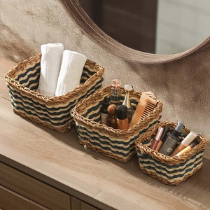 Jute & Seagrass <b>Square</b> Storage <b>Baskets</b> Set of 3 Handmade Storage <b>Basket</b> Wholesale eco-friendly Made in Viet Nam - Product Image 4