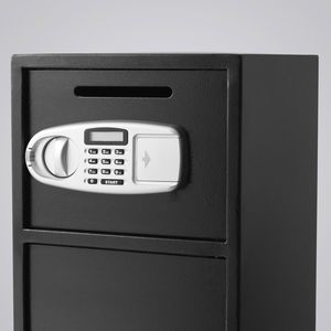 Caja Fuerte de Seguridad de Doble Puerta Grande, 2.6 Pies Cúbicos, Acero Resistente, Cerradura Digital, Almacenamiento de Dinero, Armas y Joyas, Color Negro - Product Image 5