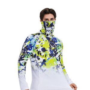 Chemise de pêche à manches longues, impression par sublimation, séchage rapide, UPF 50, respirante, imperméable, antibactérienne, 100% polyester, logo sur le devant - Product Image 1