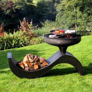 เตาไฟเหล็กหล่อกลมสำหรับกลางแจ้งเตาไฟทำจากไม้คุณภาพสูง - Product Image 6