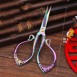 Ciseaux vintage en acier inoxydable pour la couture, la broderie, la découpe de tissus, ciseaux de tailleur, accessoires de couture pour le point de croix - Product Image 4