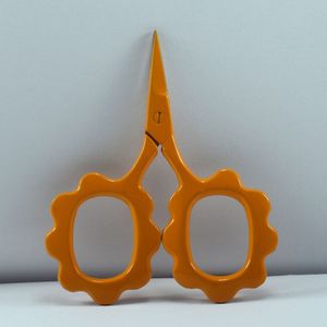 Mini ciseaux à broder mignons en forme de fleur, en acier inoxydable, pour droitiers, à 30 dents, pour la coupe des cheveux, pour les amateurs de bricolage - Product Image 4