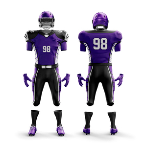 ชุดยูนิฟอร์มอเมริกันฟุตบอลคุณภาพสูงสำหรับเยาวชน พร้อมปักชื่อ โลโก้ และสีตามสั่ง - Product Image 1