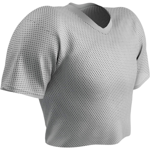 V-Neck Mesh Short Sleeve Sports Jersey Breathable Fitted Adult Men's Solid Color Polyester <b>Athletic</b> Apparel - Product Image 2