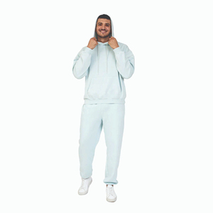 Men's Custom Heavyweight Oversized Tracksuits Unisex Printed Sweat Suits OEM Logo Heavy <b>Weight</b> Thick Sweat Suits wholesale - Product Image 5