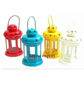 Linterna colgante multicolor decorativa para boda, precio al por mayor, linterna de metal - Product Image 1