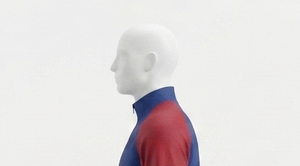 Survêtement zippé pour homme, bleu et rouge, à blocs de couleur, avec manches raglan, coupe classique, veste sportive tricotée à col montant, idéal pour l'automne - Product Image 4