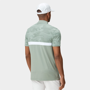 Polo de golf personalizado para hombre, de secado rápido, talla grande, con estampado sólido, tela de lona, algodón de punto de secado rápido, estampado. - Product Image 5