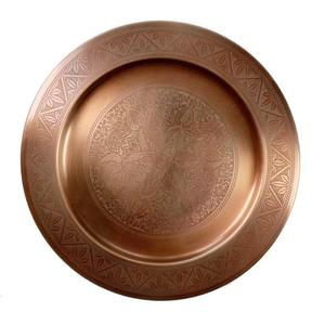 Plato Redondo de Diseño Sólido con Acabado en Cobre, Platos Metálicos de Alta Calidad para Exhibir Alimentos, Ecológicos, Libres de BPA, Únicos - Product Image 6