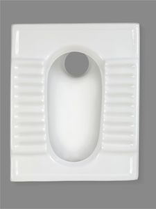 WC à la turque en céramique de qualité supérieure, 20 pouces, à poser au sol, anti-odeur, à chasse d'eau par gravité, sanitaires commerciaux - Product Image 6