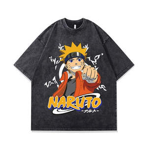 Camiseta Gráfica de Moda con Lavado Ácido Personalizada para Hombre, Camiseta Vintage Oversize Estampada 100% Algodón, Camiseta Unisex de Verano con Lavado Ácido - Product Image 2