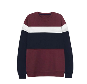 Sweat-shirt homme tendance color block, poids lourd, 100% coton - Product Image 2