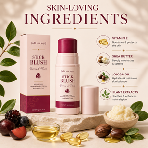 Barra de Rubor Vegana OEM ODM |   Rubor en Crema Hidratante |   Proveedor de Maquillaje de Marca Privada Personalizada para Pedidos al por Mayor - Product Image 3