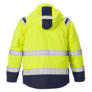 Veste de sécurité routière haute visibilité réfléchissante, respirante et imperméable pour homme, avec fermeture éclair et logo frontal, au meilleur prix pour l'hiver - Product Image 2