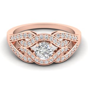 Bague de fiançailles REYES en or massif 14 carats de haute qualité, certifiée GRA, avec moissanite, pour femme, cadeau d'anniversaire, bijoux raffinés - Product Image 1
