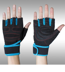 Lightweight Professional Wholesale Custom Half-finger PU Leather Weightlifting <b>Gloves</b> for Men-Waterproof Breathable Closure Gym - Product Image 2