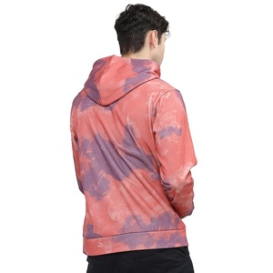 Custom Mens <b>Hoodie</b> With Trendy <b>Tie</b> <b>Dye</b> Print In Pullover Style From Basics Collection Lightweight Basics Mens <b>Hoodie</b> - Product Image 4