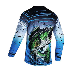 Camiseta de Pesca para Hombre, Precio al por Mayor, Cómoda, 100% Poliéster, Transpirable, de Secado Rápido - Product Image 2