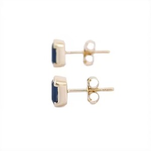 New Luxury Blue Dial Moissanite Diamond <b>Earrings</b> for Women Certified Brilliant Round Cut Sustainable Fine Available For Sale - Product Image 4