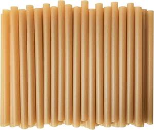 Pajitas de Bebidas de 5 mm 100% Biodegradables y Compostables, Hechas de Bagazo de Caña de Azúcar, Envueltas Individualmente, para Café y Boba - Product Image 3