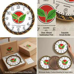 Reloj de Pared Moderno con Impresión Personalizada de Líderes Políticos para Navidad y el Día del Padre - Product Image 2