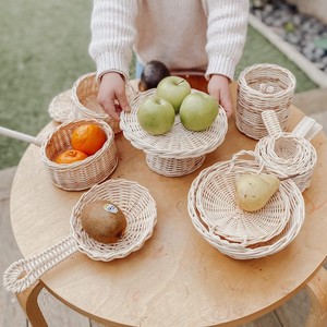 Ensemble de jouets de cuisine tendance pour enfants, jeu d'imitation, poêle en rotin avec spatule, jouets de cuisine pour bébés et tout-petits - Product Image 5