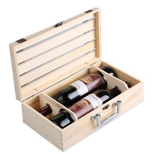 Caja de vino de madera personalizada para regalo de botella de vino, embalaje para bodas, aniversarios, cumpleaños y eventos de celebración - Product Image 5